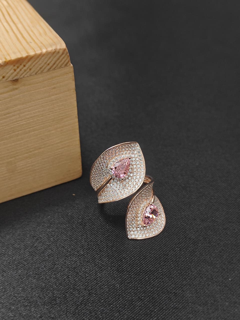 Rose Petal Spark Ring