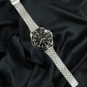 🌊🕶️The Midnight Diver Watch– 925 Sterling Silver